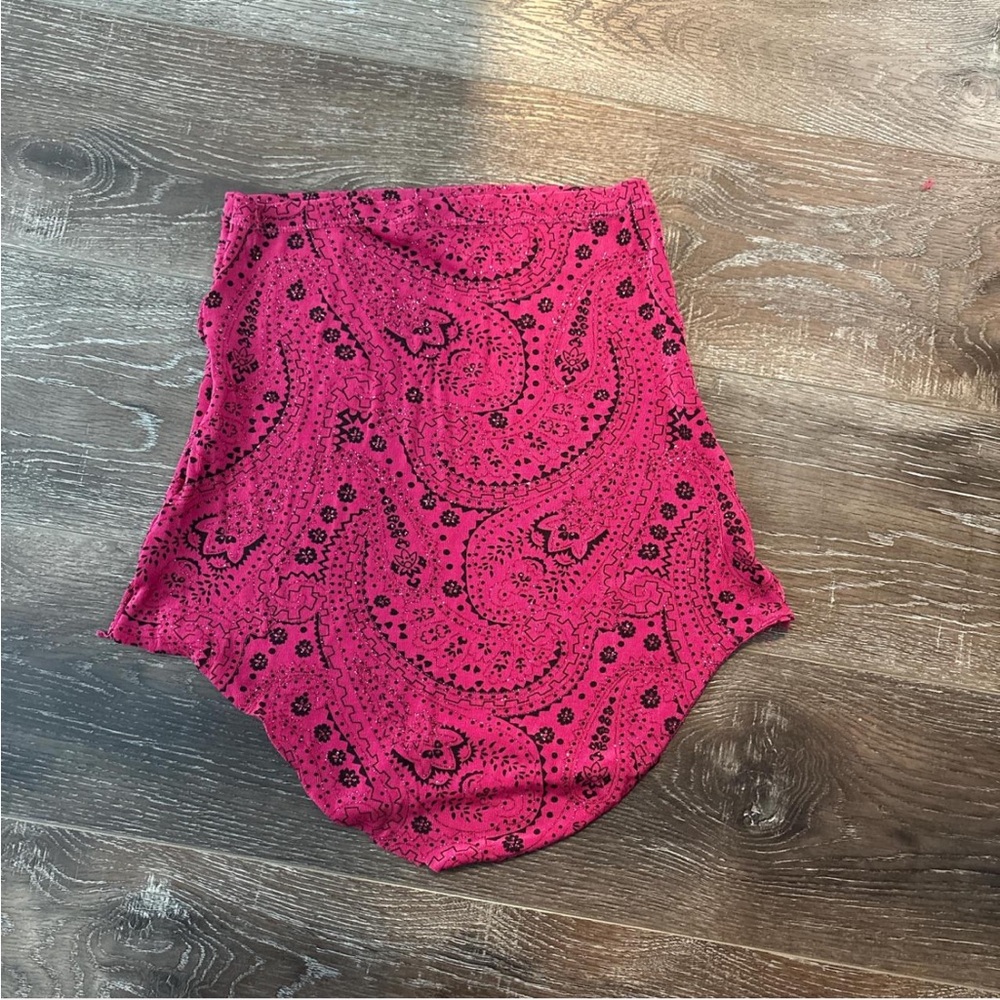 Pink Paisley tube top
